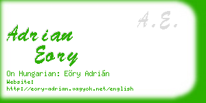 adrian eory business card
